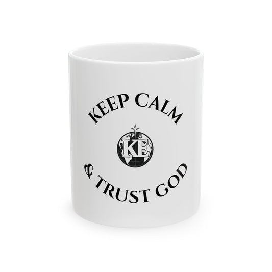 Trust God Circular Mug