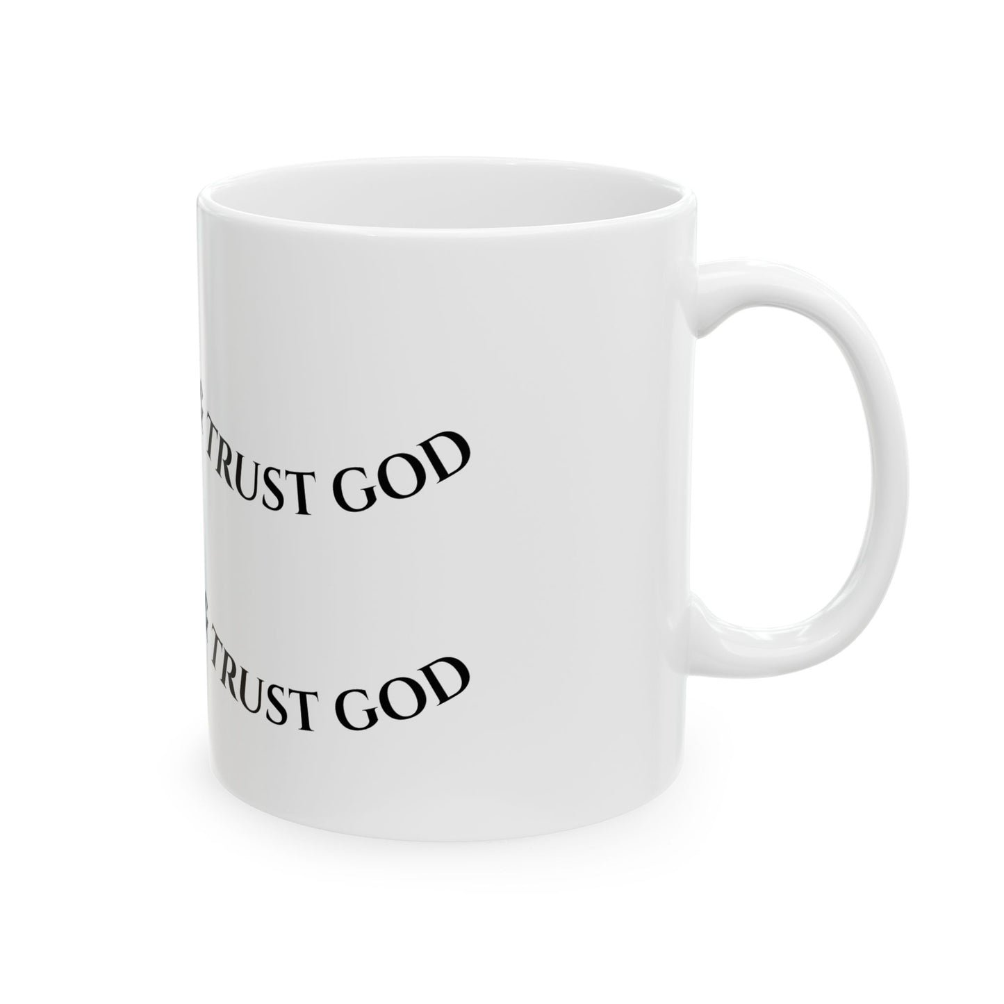 Trust God Wavy Mug