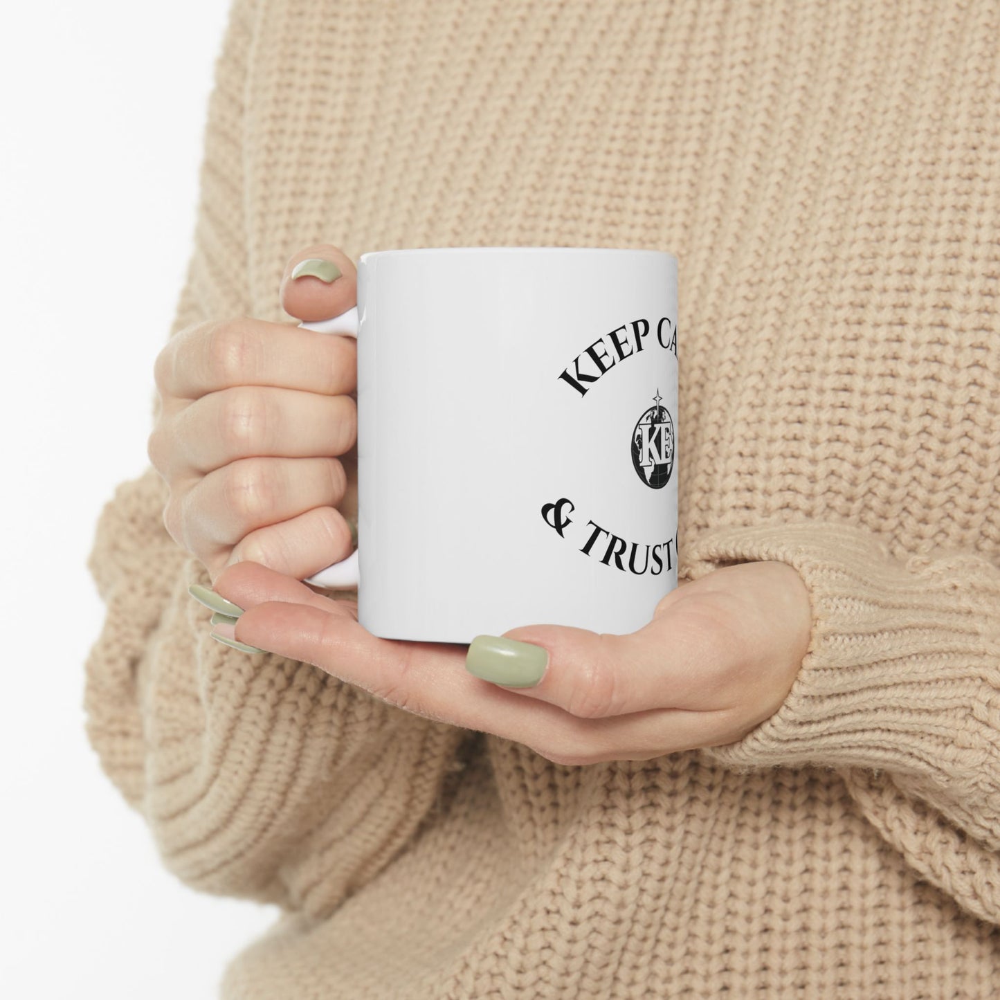 Trust God Circular Mug