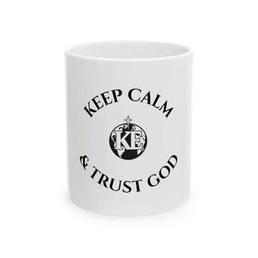 Trust God Circular Mug