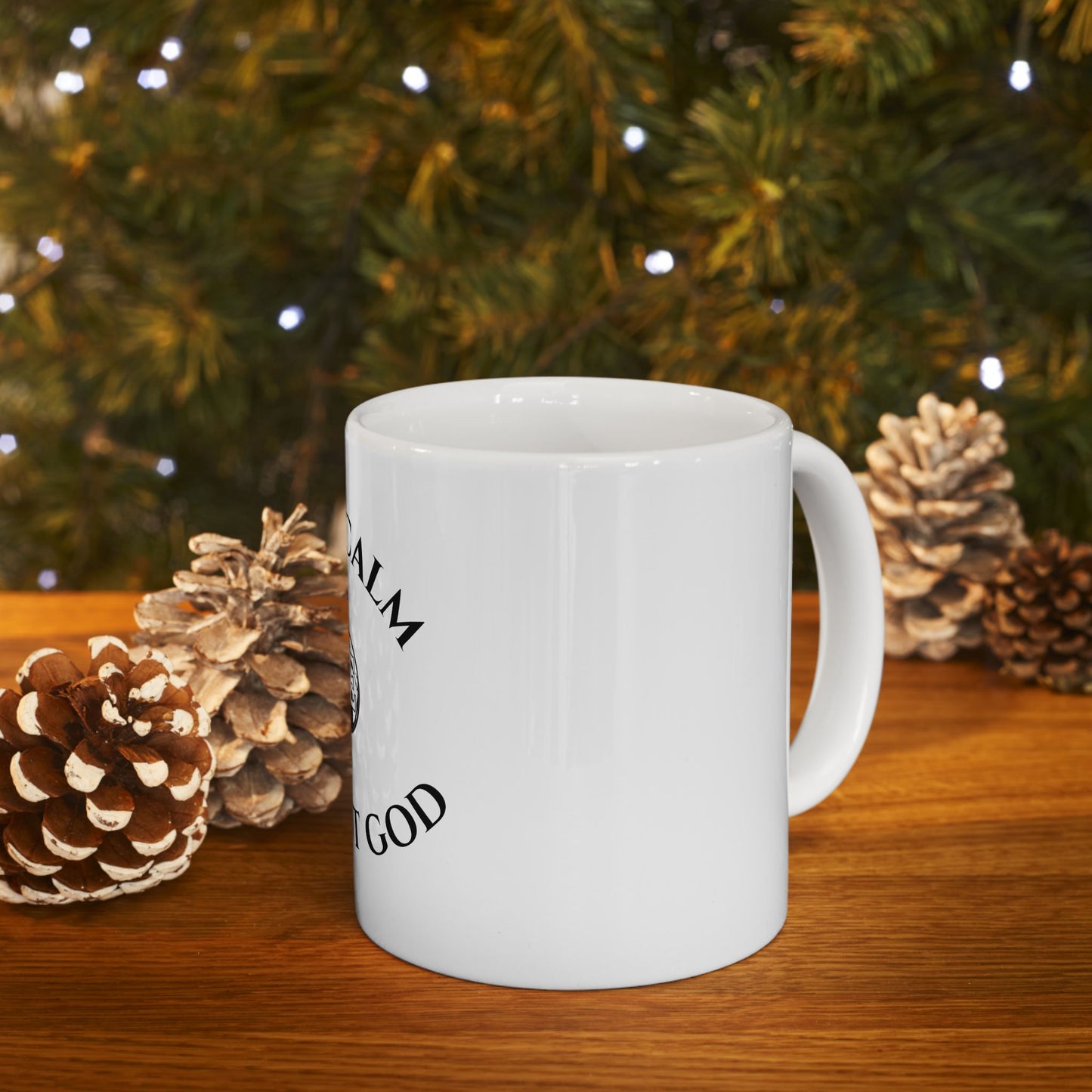 Trust God Circular Mug